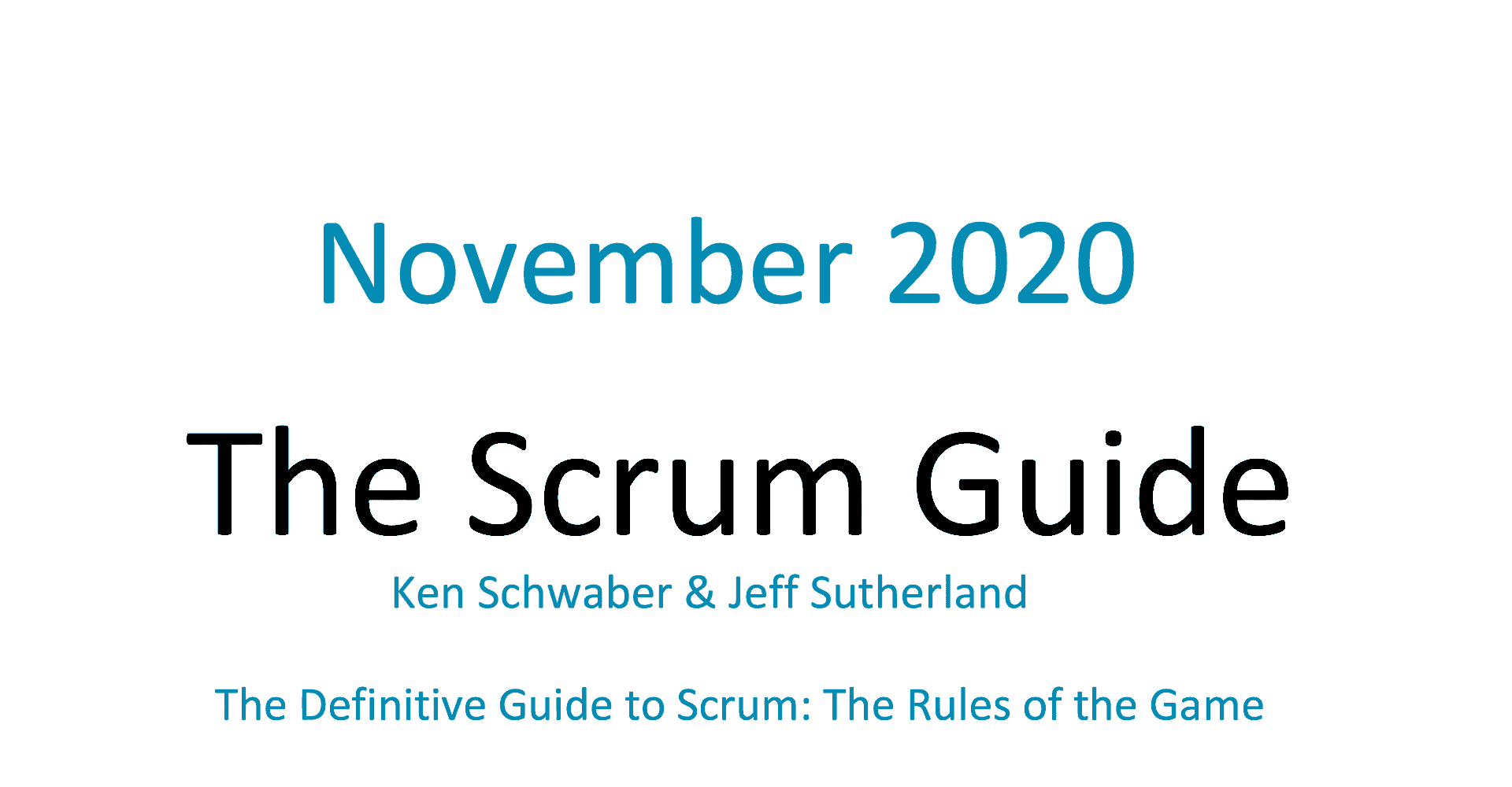 ﺩﻟﻳﻝ Scrum ﻧﻮﻓﻤﺒﺮ2020  (Scrum Guide)