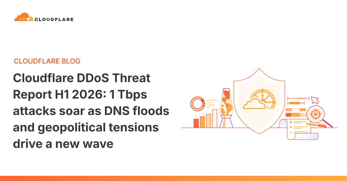 تقرير Cloudflare: هجمات DDoS فائقة الحجم تتجاوز 1 تيرابت في الثانية تقفز 519% في النصف الأول من 2026