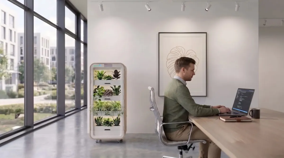 Greenairy, ofis havasındaki zehirli gazları azaltmak için akıllı bitki kuleleri geliştiriyor
