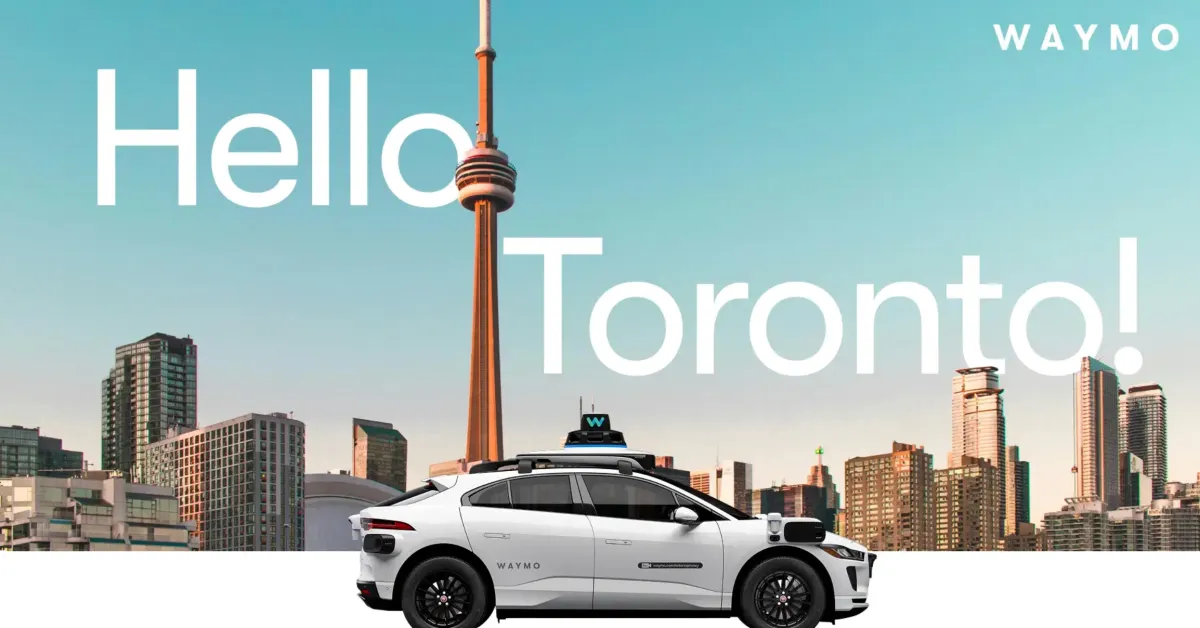 Waymo Chooses Toronto as First Canadian City for Autonomous Ride-Hailing Services in 2028