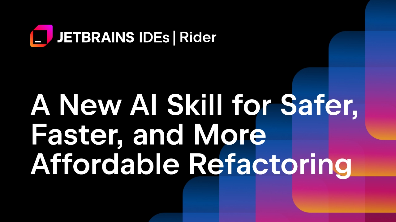 JetBrains تتيح لوكلاء الذكاء الاصطناعي استخدام محرك إعادة الهيكلة في Rider