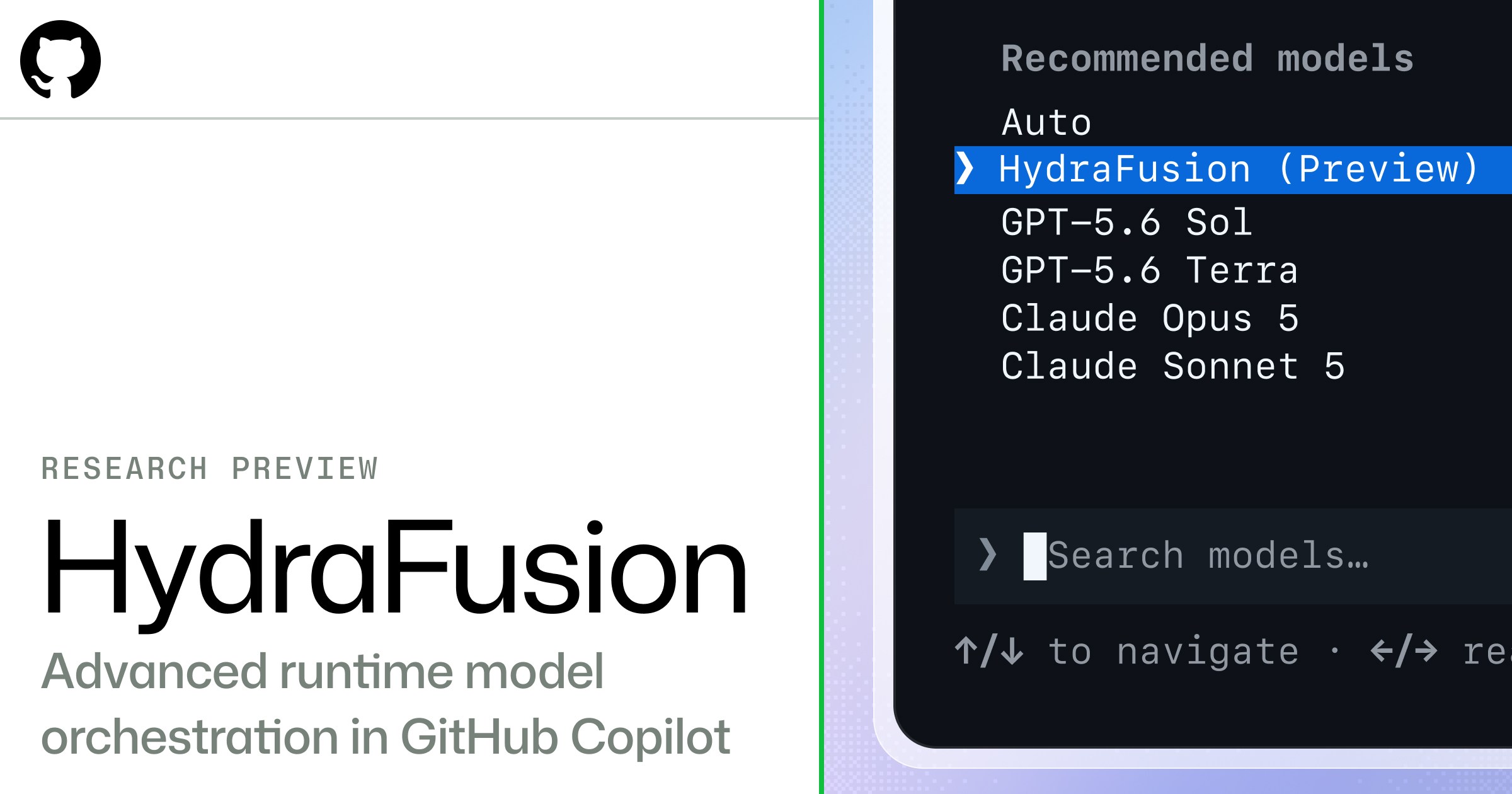 GitHub تختبر HydraFusion لتنسيق عدة نماذج ذكاء اصطناعي داخل Copilot