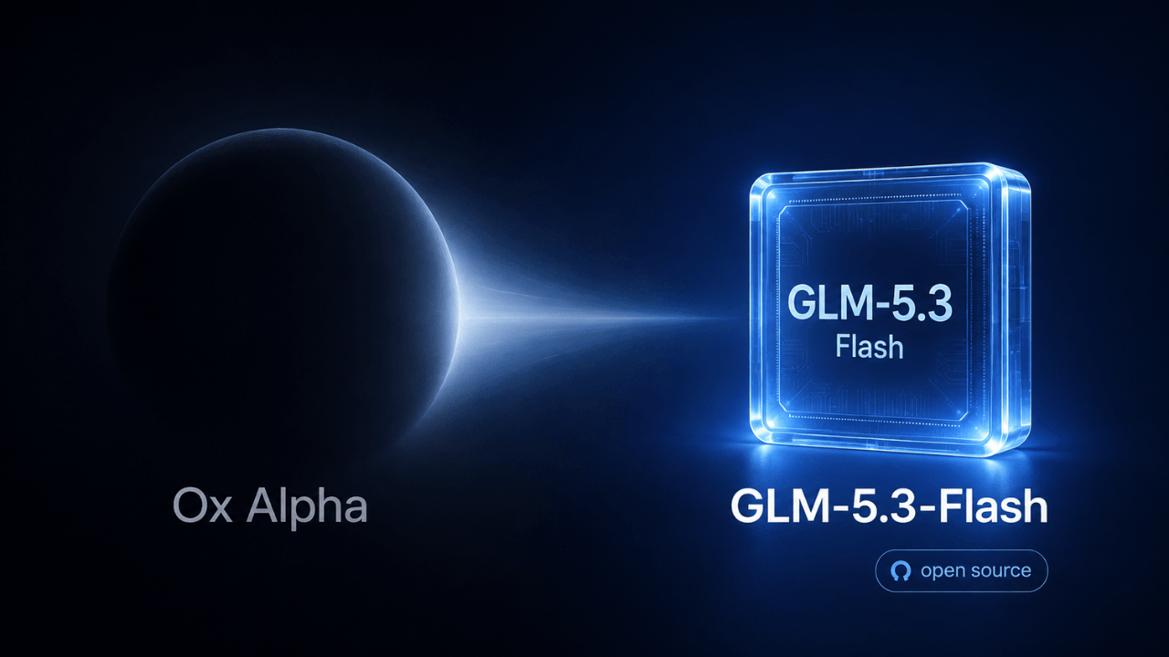 Z.ai تكشف هوية نموذج Ox Alpha وتتيحه مفتوح الأوزان باسم GLM-5.3-Flash
