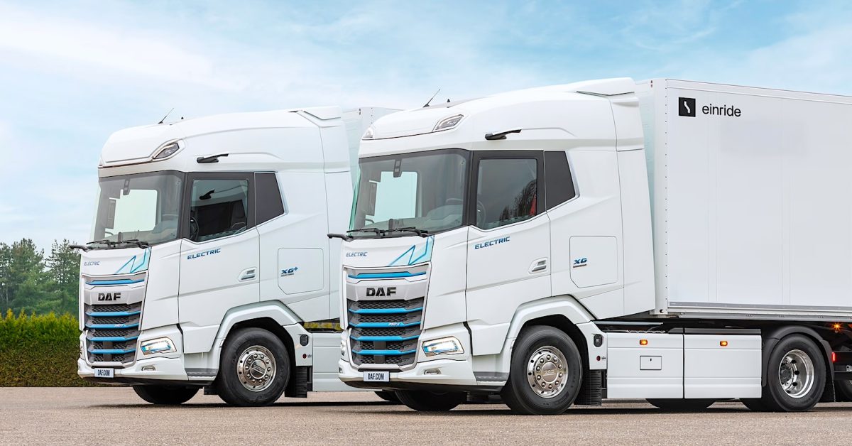 DAF تدمج نظام Einride للقيادة الذاتية من المستوى الرابع في شاحناتها الكهربائية