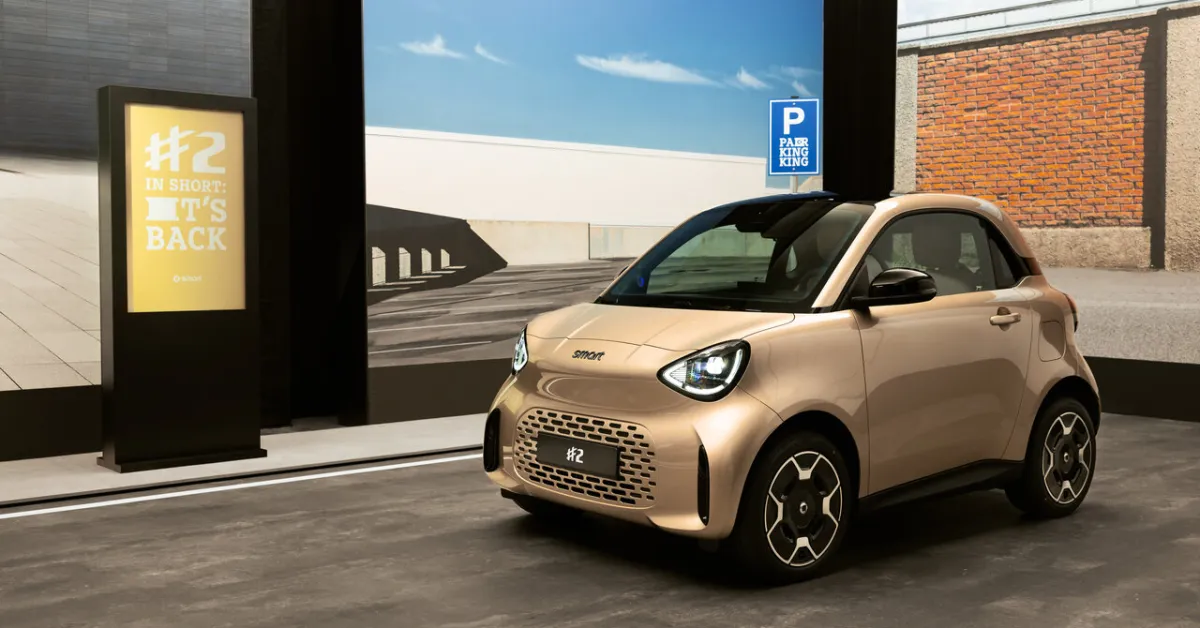 Smart Revives the Fortwo Electric Car with the #2, Offering Up to 290 Kilometres of Range