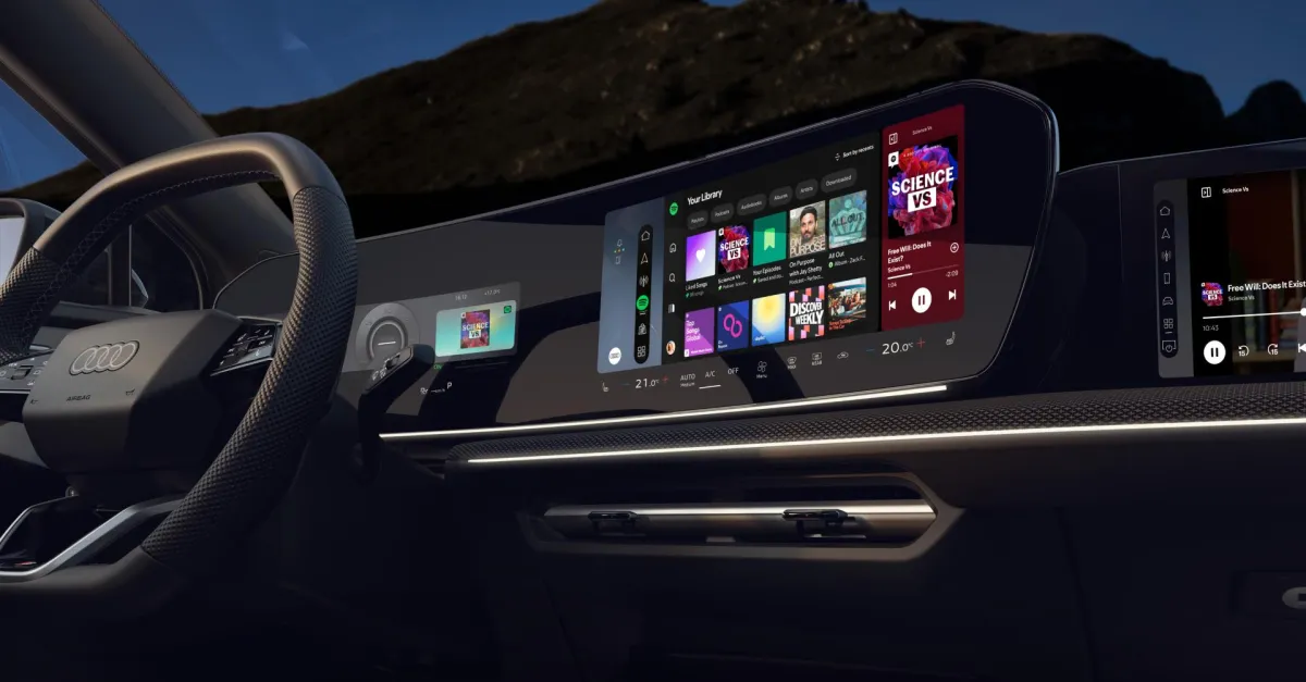 سبوتيفاي تطلق أول تطبيق سيارات مستقل كلياً بنظام Android Automotive