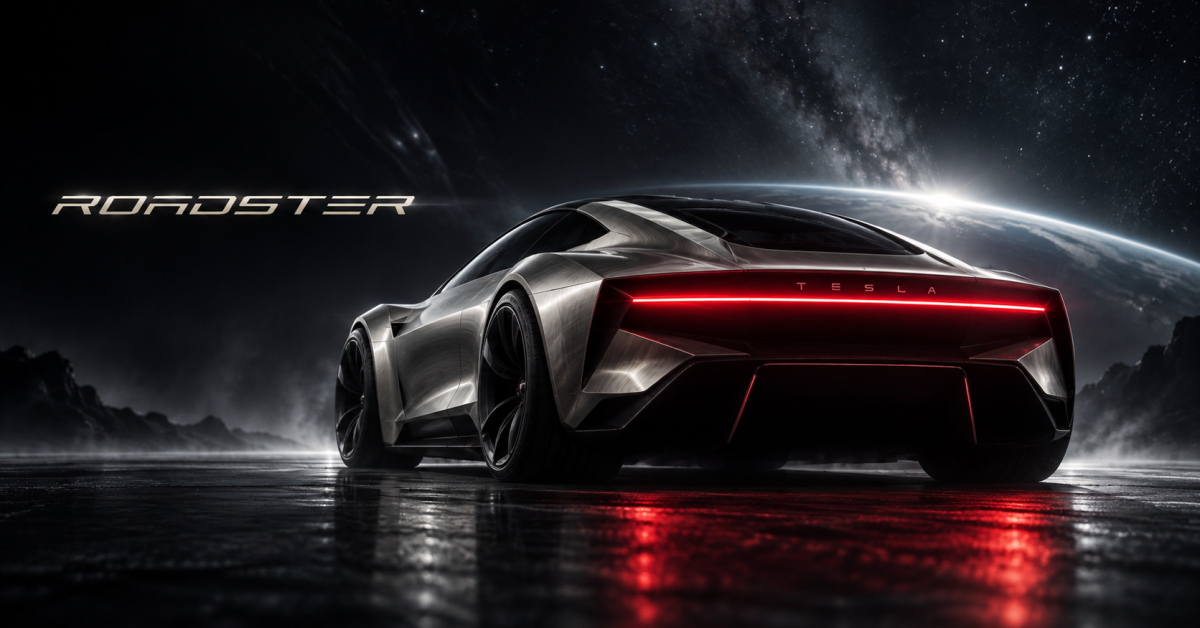 تيسلا تلمّح إلى إعادة تصميم Roadster بطابع «Cyber».. لكن المشكلة الحقيقية هي التأخير