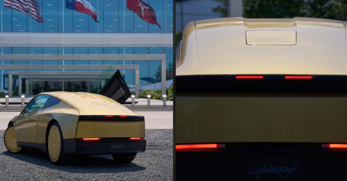 تسلا تكشف أول Cybercab بدمج هوائي Starlink في سقف المركبة