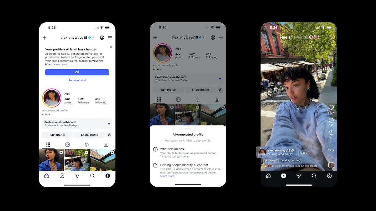 Instagram يفرض قيوداً جديدة على الحسابات التي لا تكشف استخدام أشخاص مولدين بالذكاء الاصطناعي
