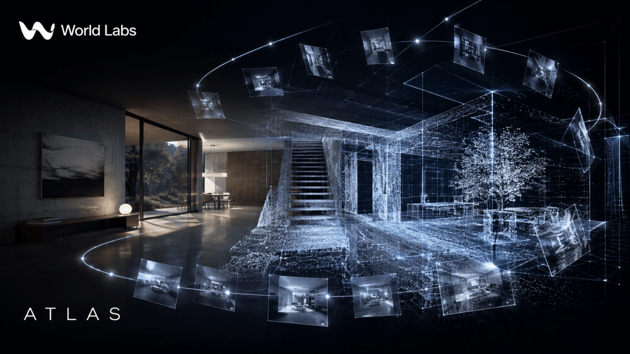 World Labs تكشف Atlas كنموذج عالمي لفهم البيئات ثلاثية الأبعاد