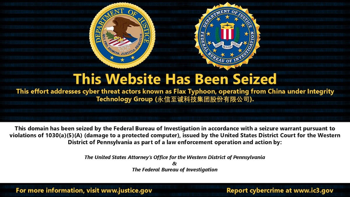 United States Disrupts Two Chinese Tools for Hacking Critical Infrastructure